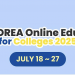 Online Korea Education Fair for Colleges 2025 Kicks Off July 18